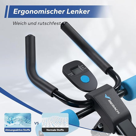 MERACH Bauchtrainer mit LCD – Heimtrainer für Bauch- & Ganzkörpertraining